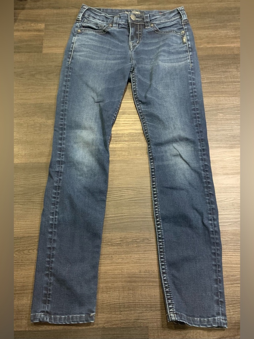 Silver Jeans Suki High Super Skinny Jeans - Medium Dark Blue